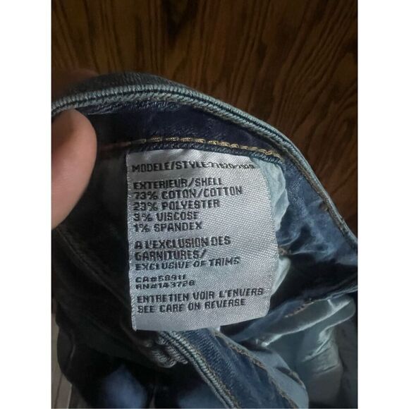 Tribal Jeans Audrey Mid-Rise Wide Leg Crop Jeans With Embroidery Woman’s Size 16 - Picture 14 of 15